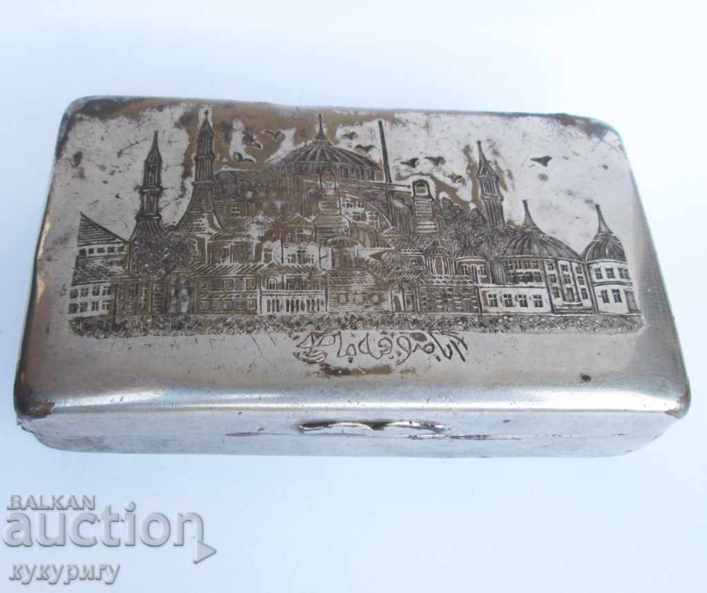 Old Turkish tobacco box tobacco box with mosque Istanbul - 7 Old Turkish tobacco box tobacco box with mosque Istanbul - 7