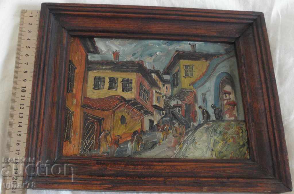 Παράδοση Ζωγραφιά σε καμβά - gr. ΠΛΟΒΔΙΒ (Φιλιππούπολη) - οδός ΠΑΛΝΤΙΝ - Θρακική Στάση