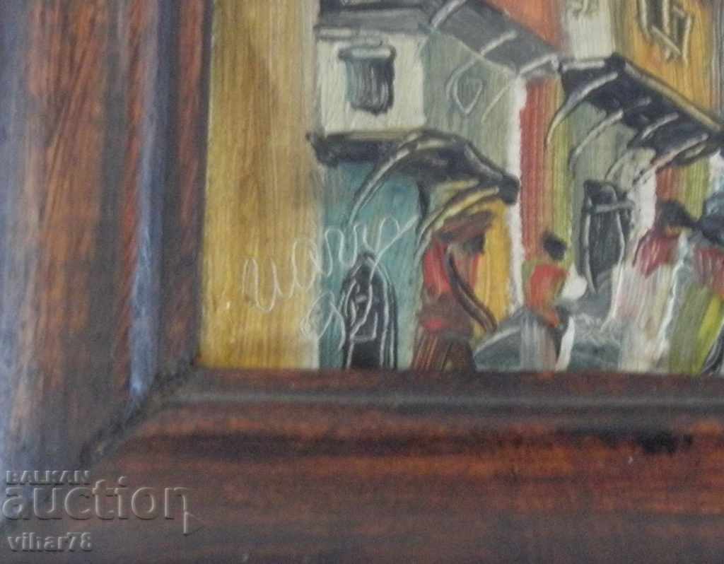 picture of canvas-HOUSES FROM OLD PLOVDIV with price 119.99 BGN | € 61.35