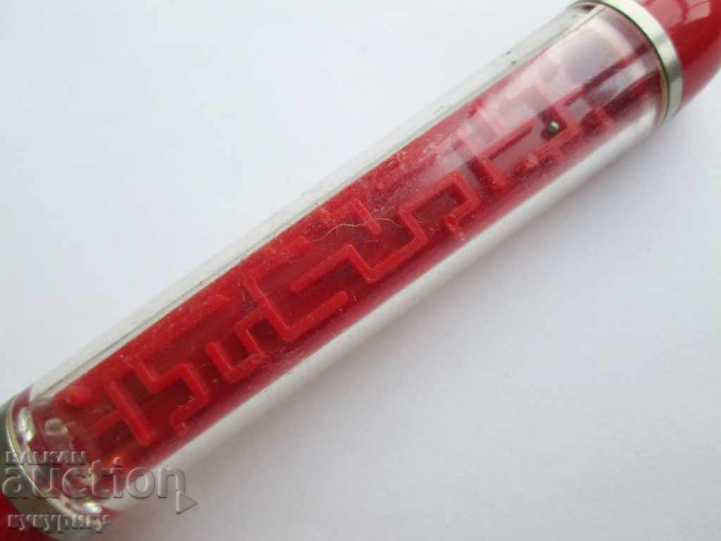 Auction Old big German GDR collector's pen with a game Auction Old big German GDR collector's pen with a game