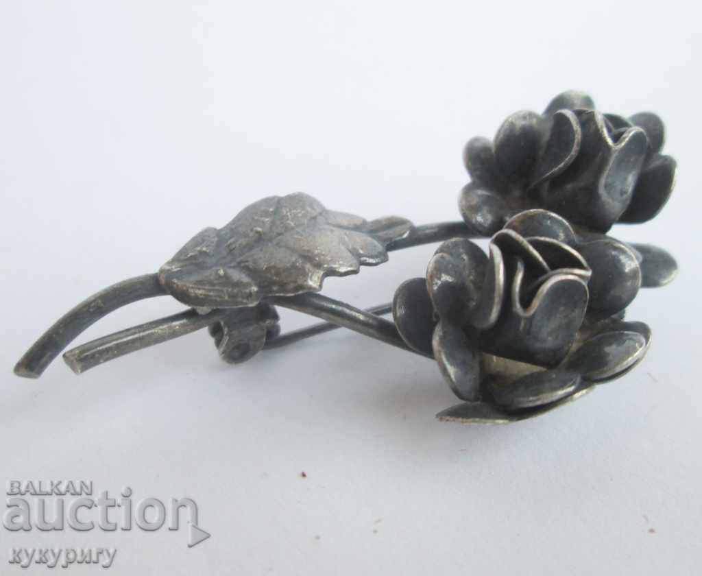 Old Bulgarian women's brooch flower rose jewelry - 7 Old Bulgarian women's brooch flower rose jewelry - 7