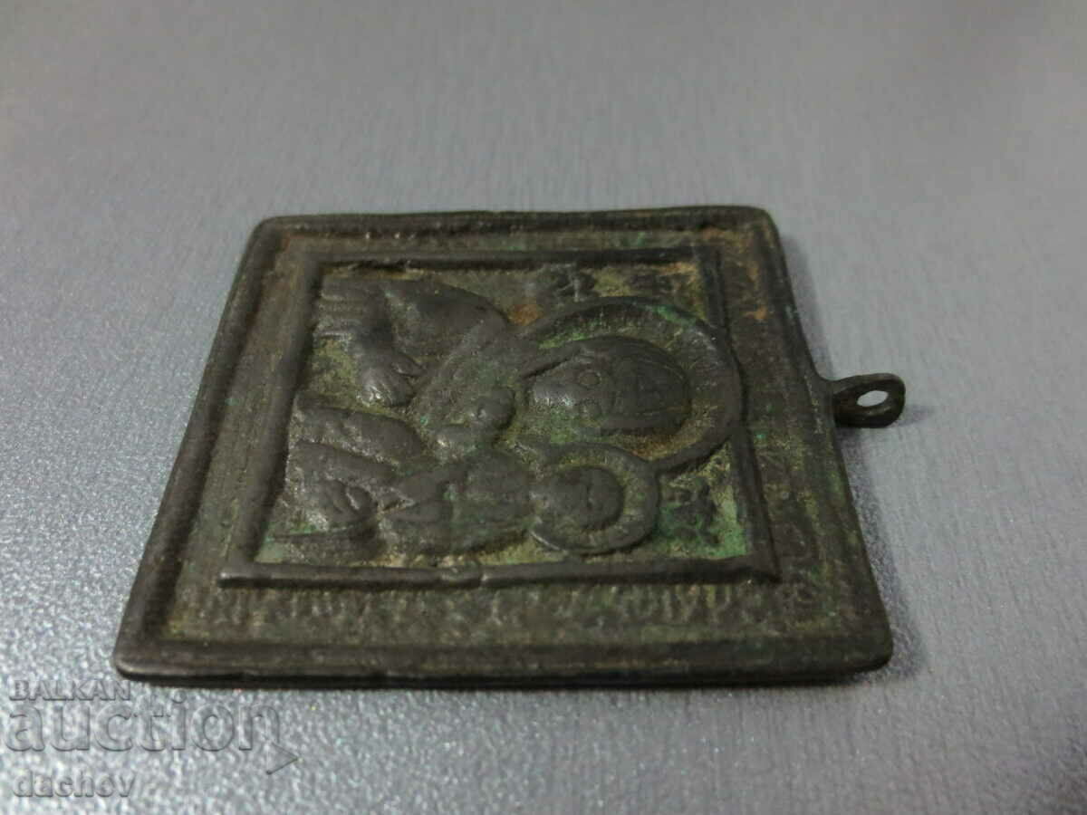 Rare Old Small Icon Virgin Mary Child 100% Original! - 5 Rare Old Small Icon Virgin Mary Child 100% Original! - 5