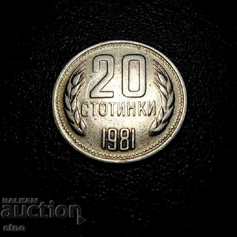 Delivery of 20 HUNDREDS 1981, coin, coins Delivery of 20 HUNDREDS 1981, coin, coins