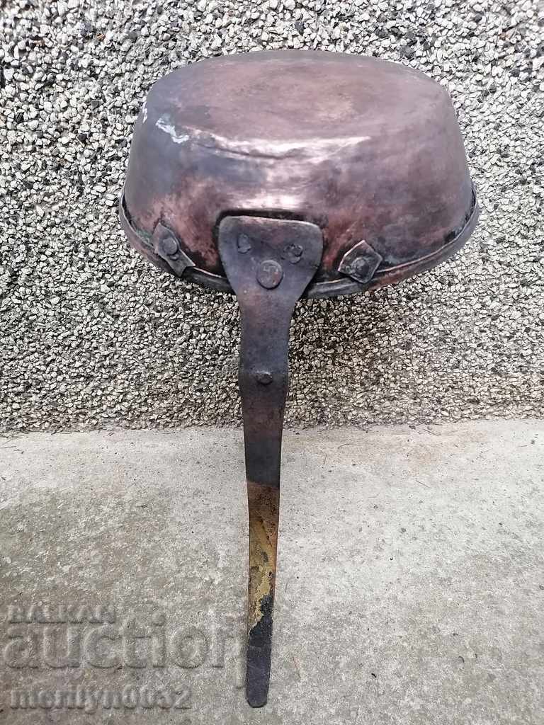 Аукцион Стар меден тиган, бакър, тава, меден съд