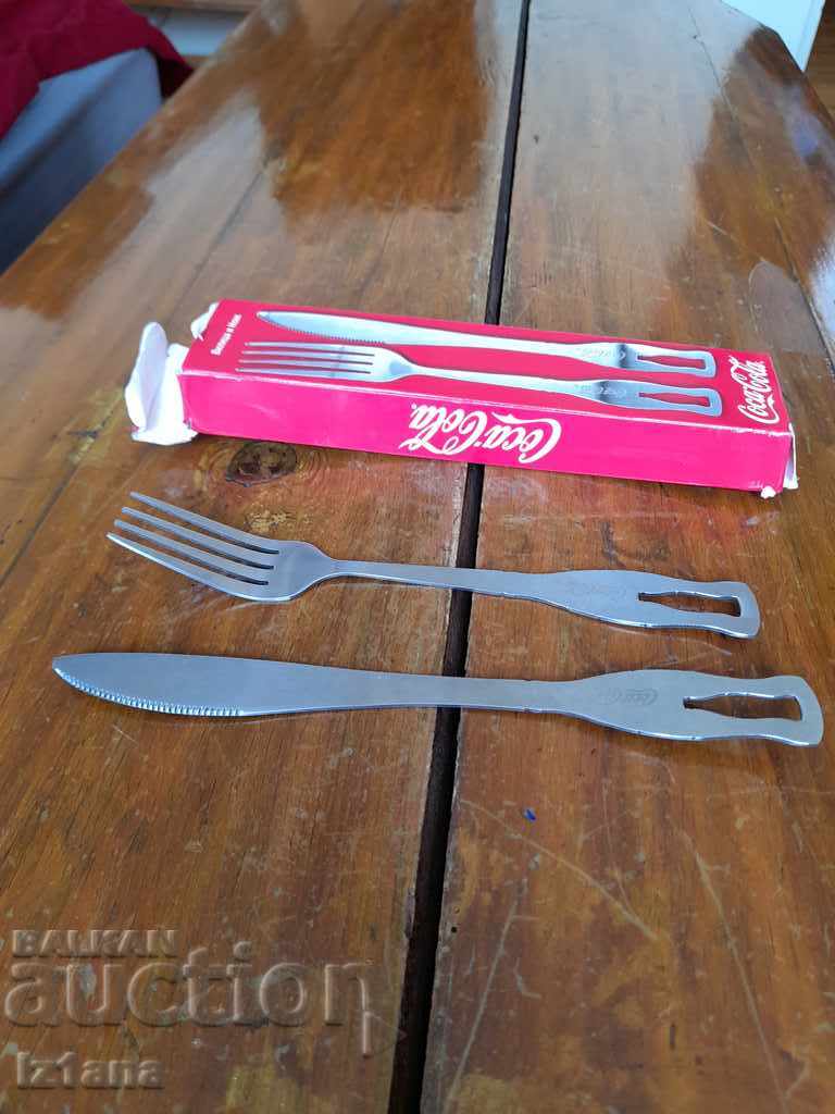 Licitație Ustensile, cuțitul și furculița Coca Cola, Coca Cola