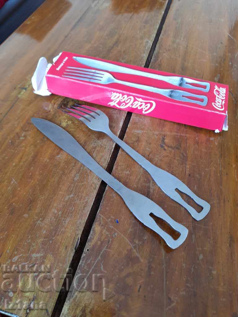 Ustensile, cuțitul și furculița Coca Cola, Coca Cola - 6