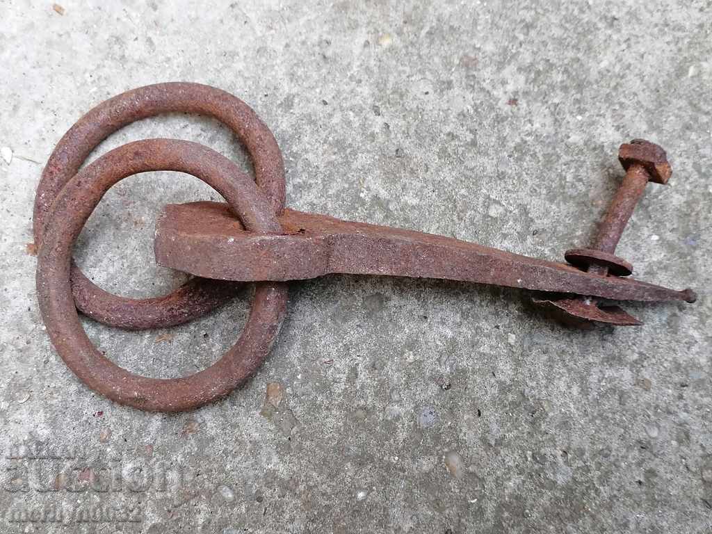 Metal rings, wrought iron for a wagon - 5 Metal rings, wrought iron for a wagon - 5