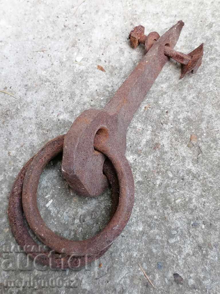 Metal rings, wrought iron for a wagon - 6 Metal rings, wrought iron for a wagon - 6