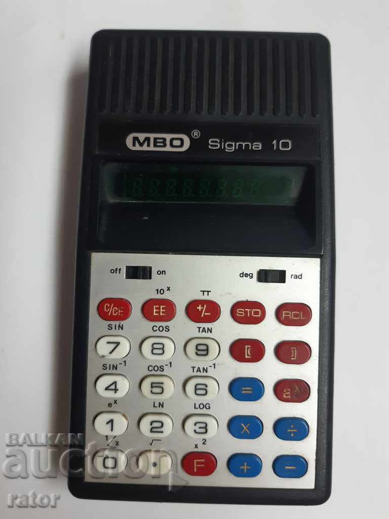 Стар калкулатор МВО  SIGMA  10