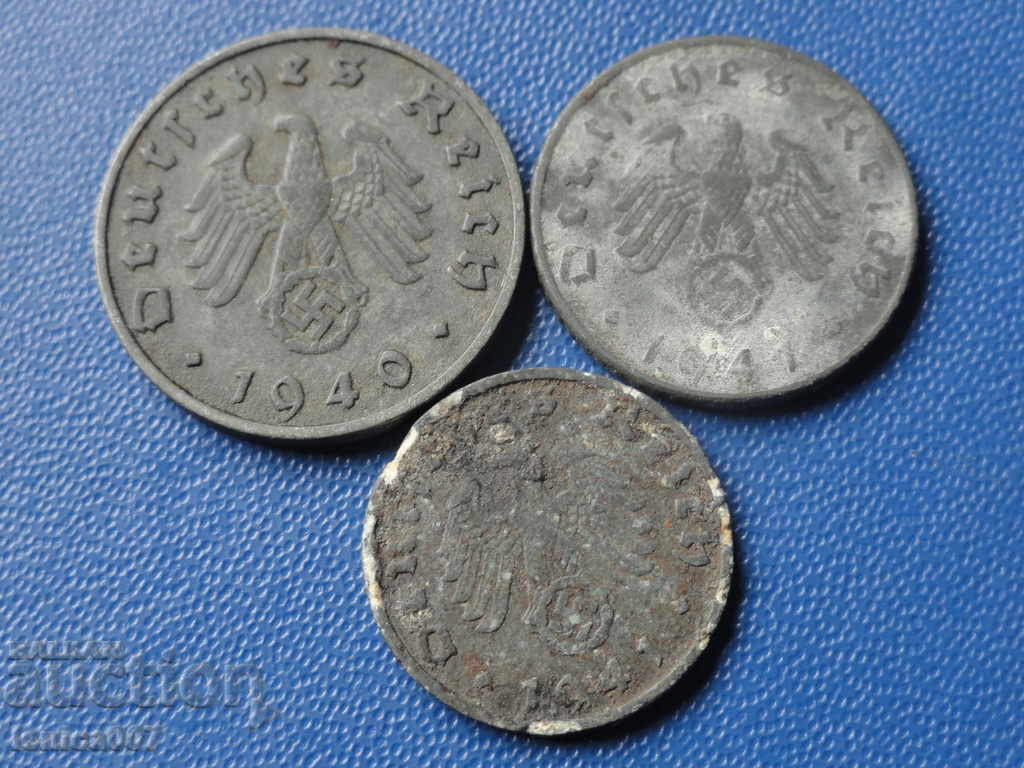 Γερμανία 1940-41 - 1, 5 και 10 πφένιχ με τιμή € 2.65 | 5.18 BGN