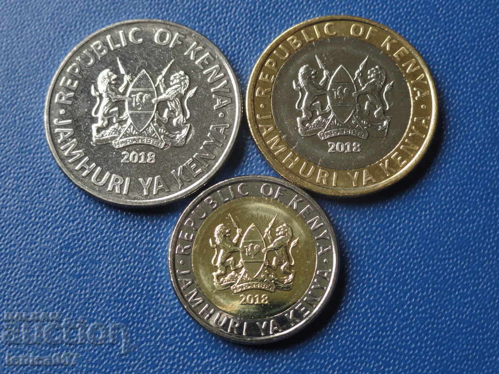 Kenya 2018 - 1, 5 and 10 shillings UNC with price 13.00 BGN | € 6.65 Kenya 2018 - 1, 5 and 10 shillings UNC with price 13.00 BGN | € 6.65