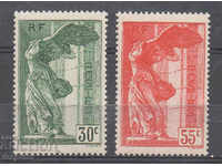 1937. Γαλλία. Φιλανθρωπία - ένα άγαλμα του Λούβρου.