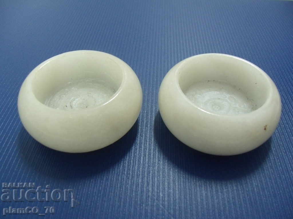 № * 5453 two old small candlesticks - type - marble with price 8.00 BGN | € 4.09 № * 5453 two old small candlesticks - type - marble with price 8.00 BGN | € 4.09