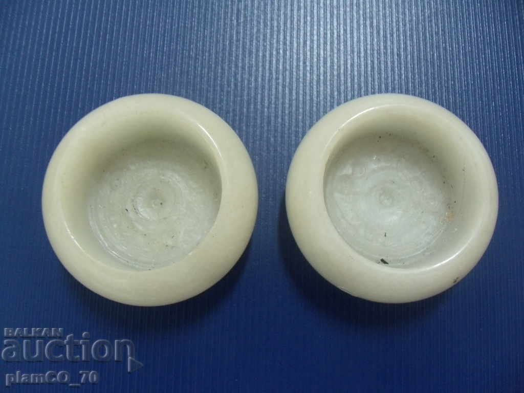 Auction № * 5453 two old small candlesticks - type - marble Auction № * 5453 two old small candlesticks - type - marble