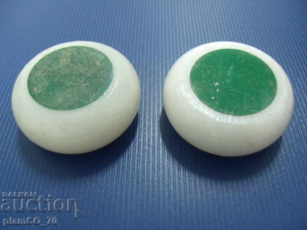 Delivery of № * 5453 two old small candlesticks - type - marble Delivery of № * 5453 two old small candlesticks - type - marble