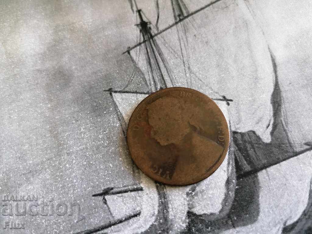 Coin - UK - 1 penny | 1879 with price 1.25 BGN | € 0.64 Coin - UK - 1 penny | 1879 with price 1.25 BGN | € 0.64