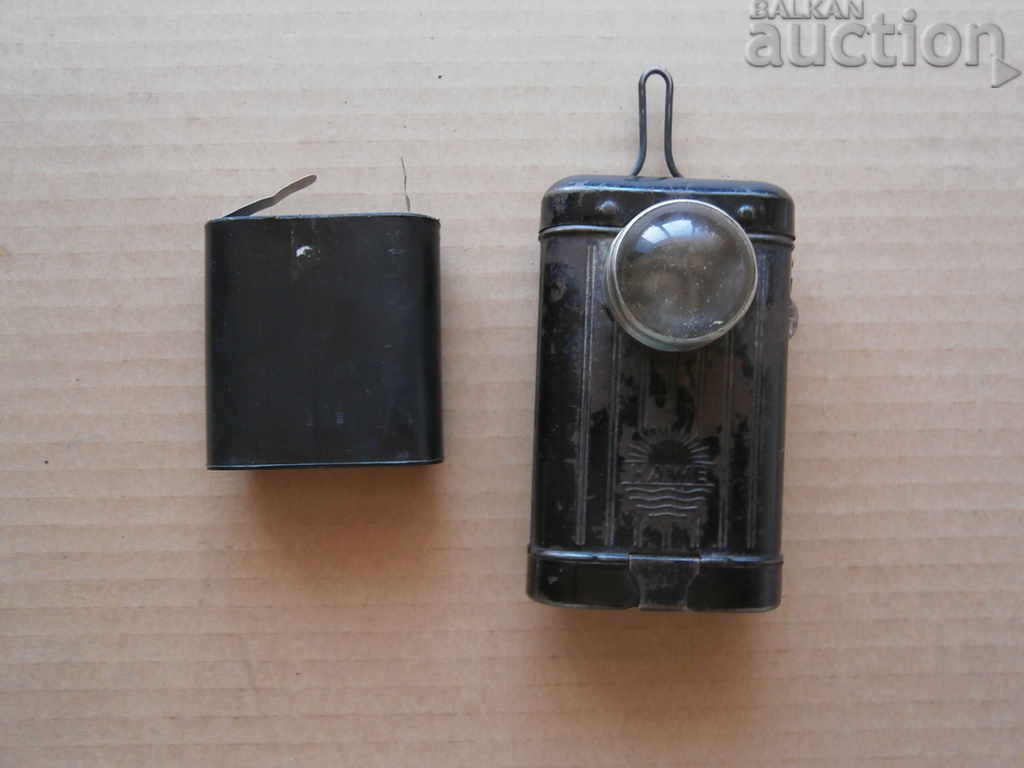 Φακός αντίκα HAWE WW1 WW2 με μεγεθυντικό φακό - 5 Φακός αντίκα HAWE WW1 WW2 με μεγεθυντικό φακό - 5