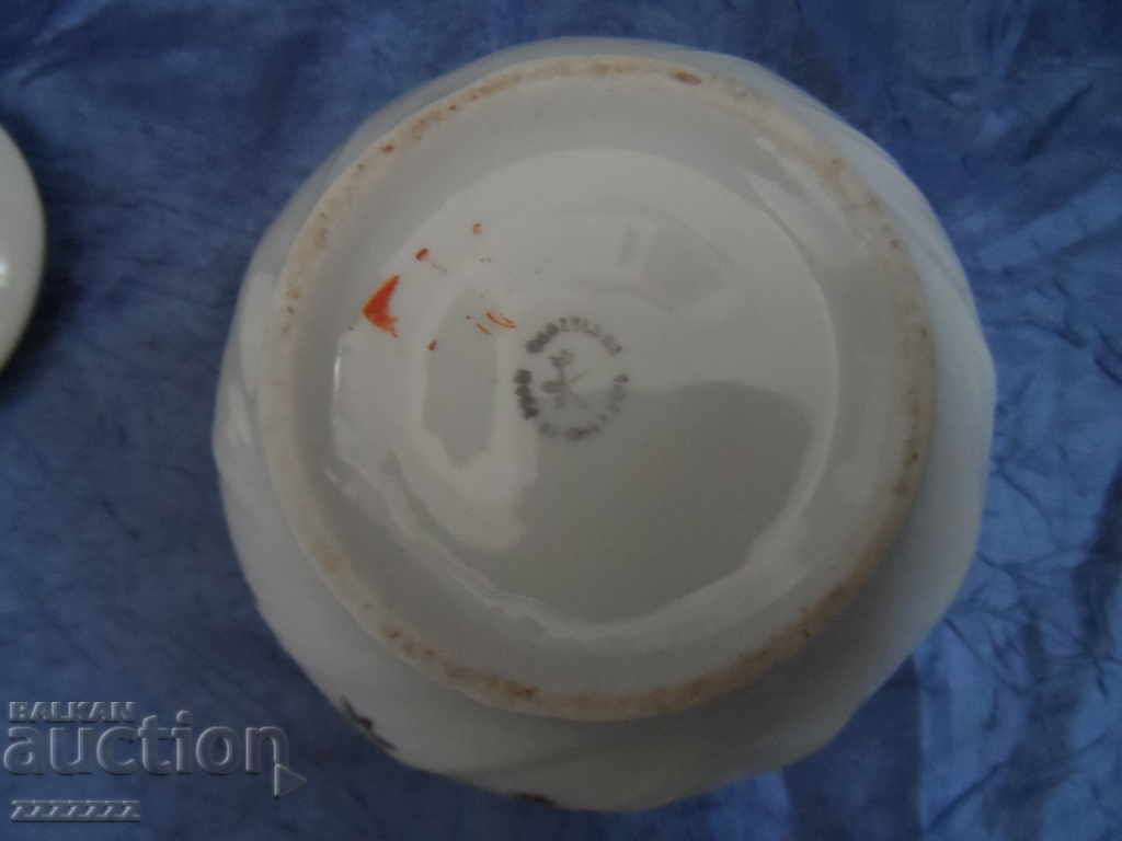 Auction Porcelain Sugar Bowl Auction Porcelain Sugar Bowl