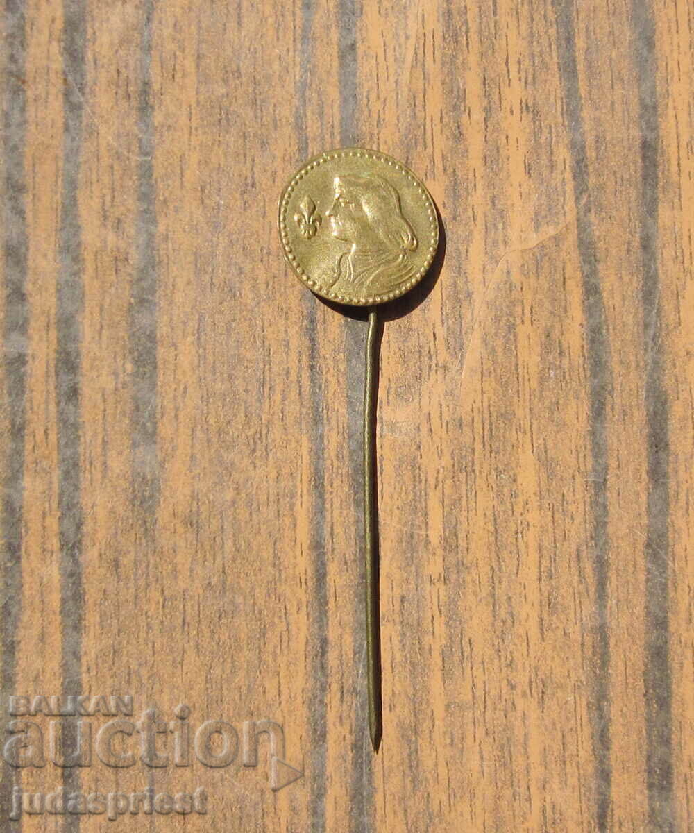 Auction  Kingdom of Bulgaria badge Royal badge boy scout boy scout