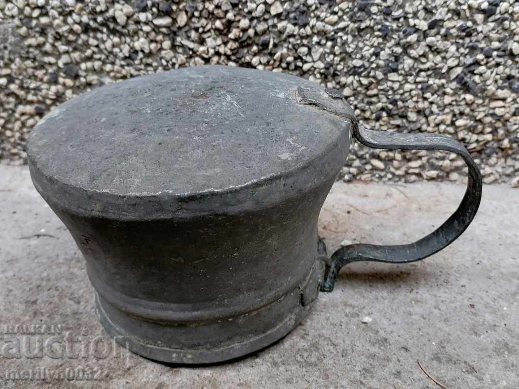 Old, tinned bowl, pot, copper, kettle, small kettle with price 89.00 BGN | € 45.50 Old, tinned bowl, pot, copper, kettle, small kettle with price 89.00 BGN | € 45.50