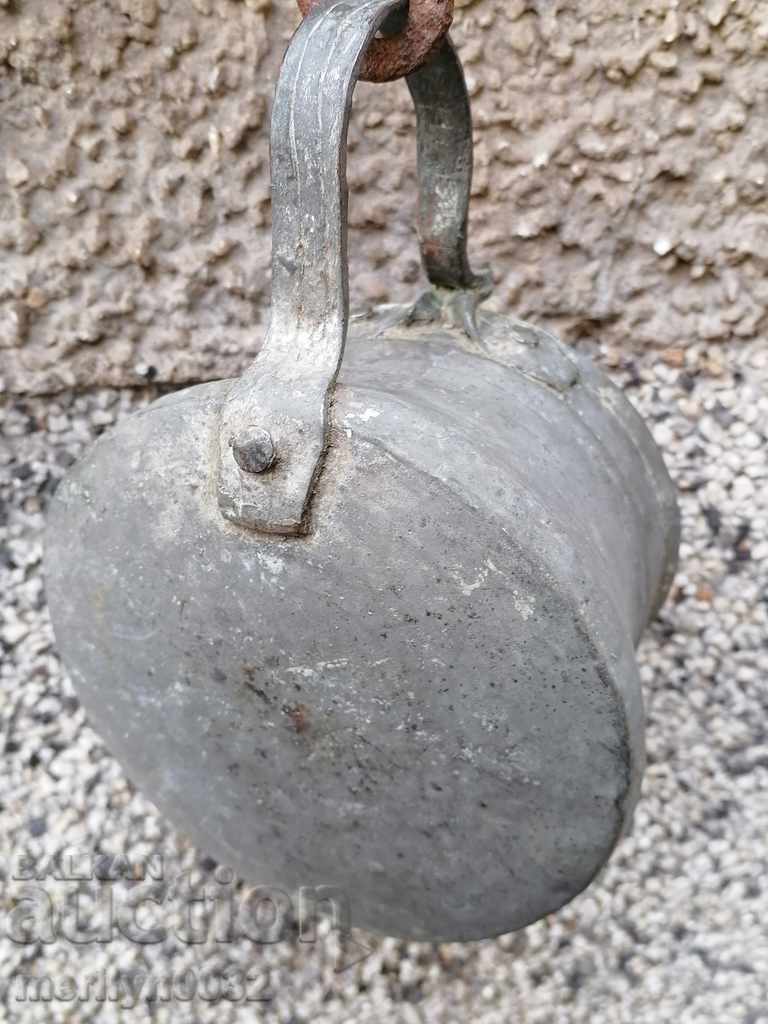 Old, tinned bowl, pot, copper, kettle, small kettle - 5 Old, tinned bowl, pot, copper, kettle, small kettle - 5