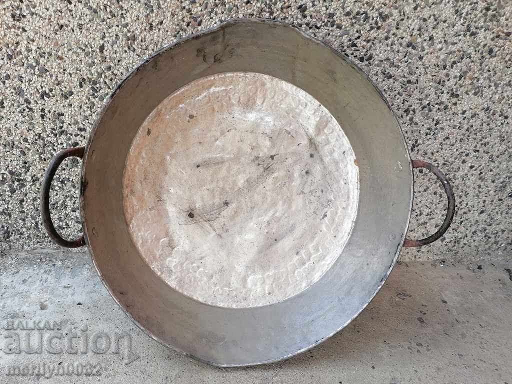 Old copper tray for chandelier copper copper pot with price 139.00 BGN | € 71.07 Old copper tray for chandelier copper copper pot with price 139.00 BGN | € 71.07