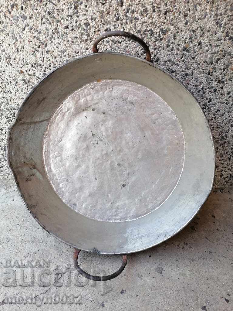 Auction Old copper tray for chandelier copper copper pot Auction Old copper tray for chandelier copper copper pot