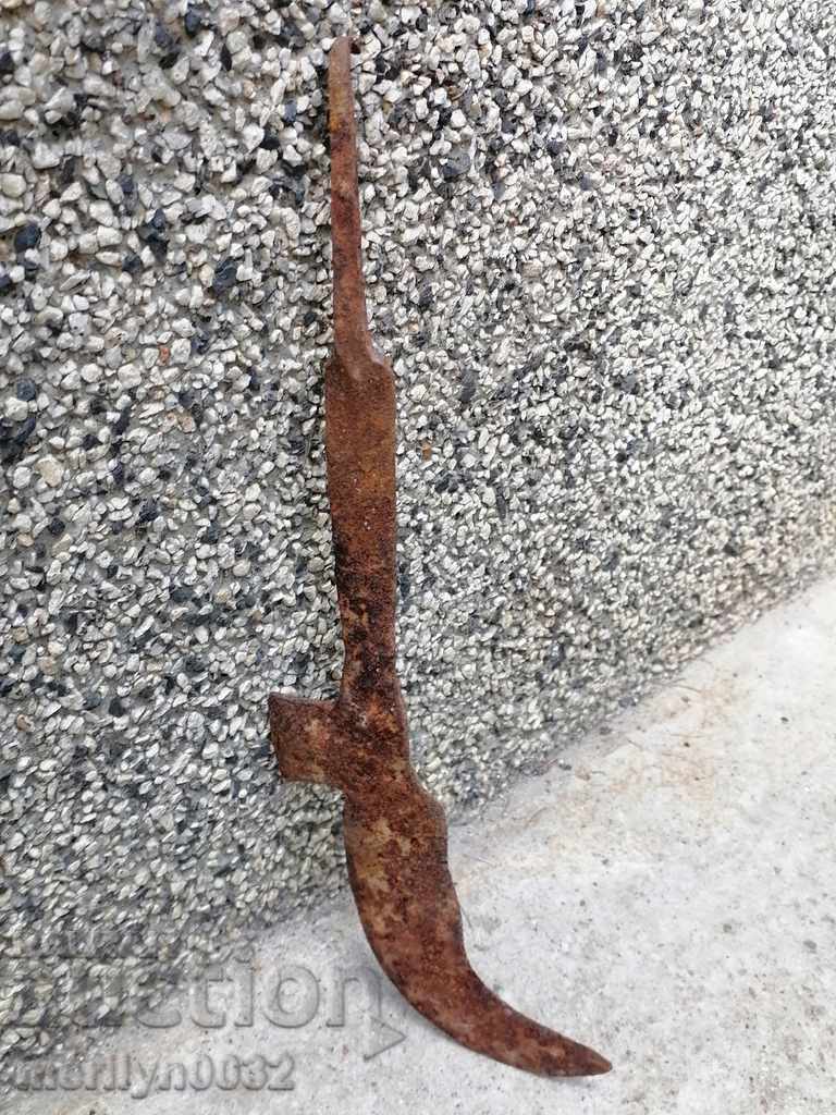 Delivery of Old handmade knife, wrought iron Delivery of Old handmade knife, wrought iron