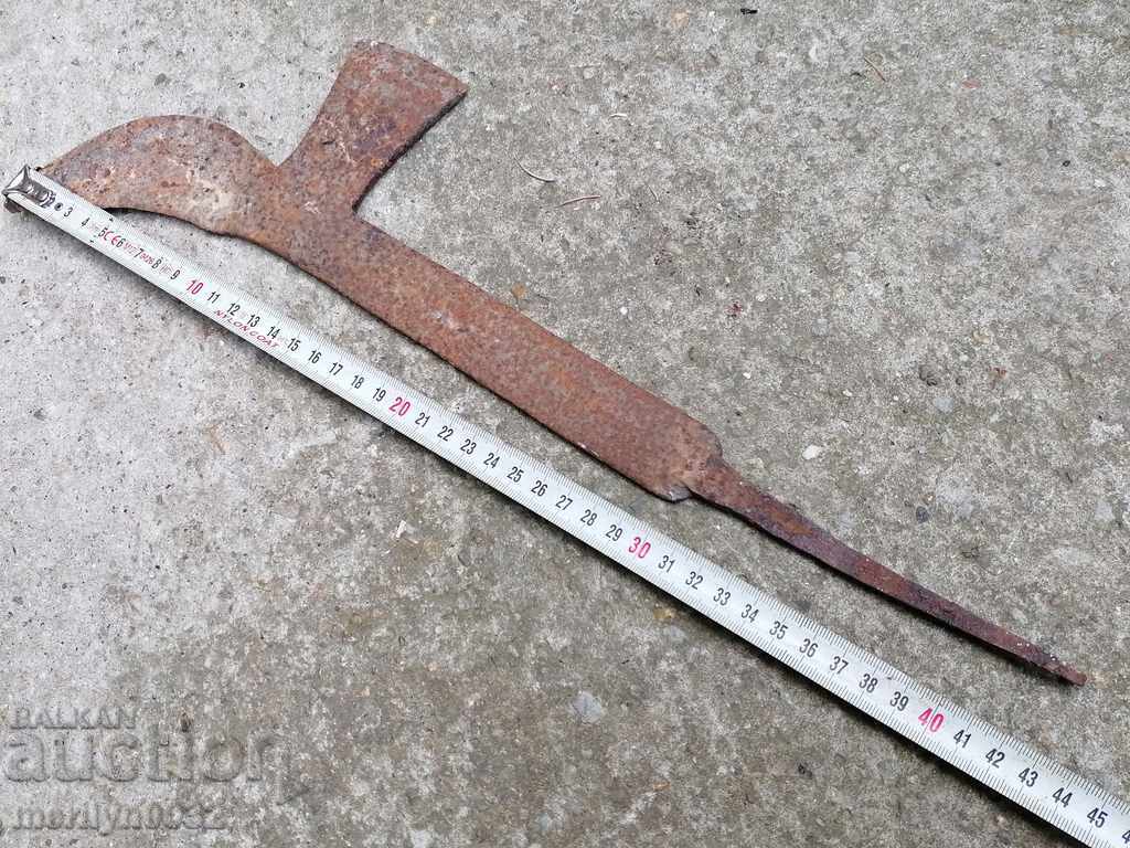 Delivery of Old handmade knife, wrought iron