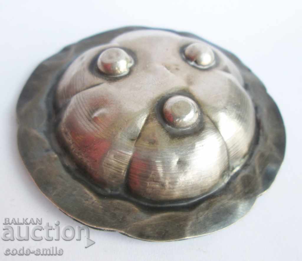 Small old silver plate silver cell enamel with price 55.00 BGN | € 28.12