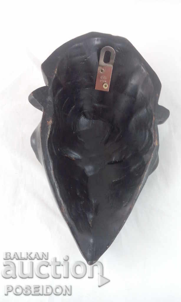 TWO MASKS - MASKS ARE AUTHENTIC WITH COINS INSTALLED - 5 TWO MASKS - MASKS ARE AUTHENTIC WITH COINS INSTALLED - 5