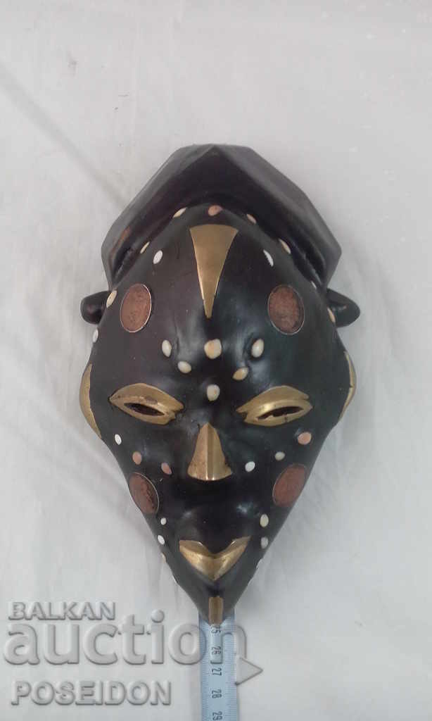 TWO MASKS - MASKS ARE AUTHENTIC WITH COINS INSTALLED - 7 TWO MASKS - MASKS ARE AUTHENTIC WITH COINS INSTALLED - 7