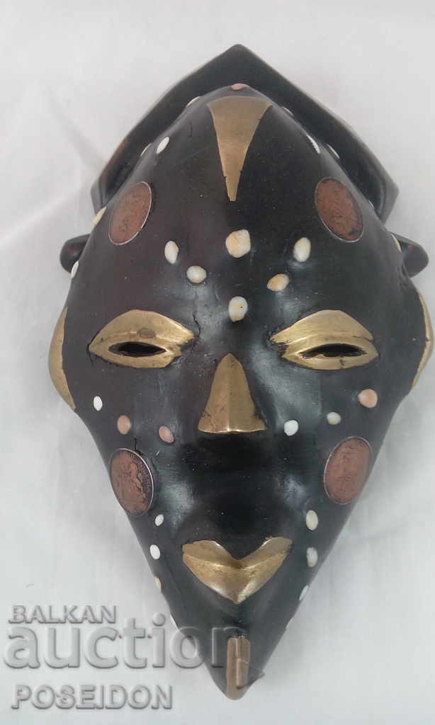 TWO MASKS - MASKS ARE AUTHENTIC WITH COINS INSTALLED