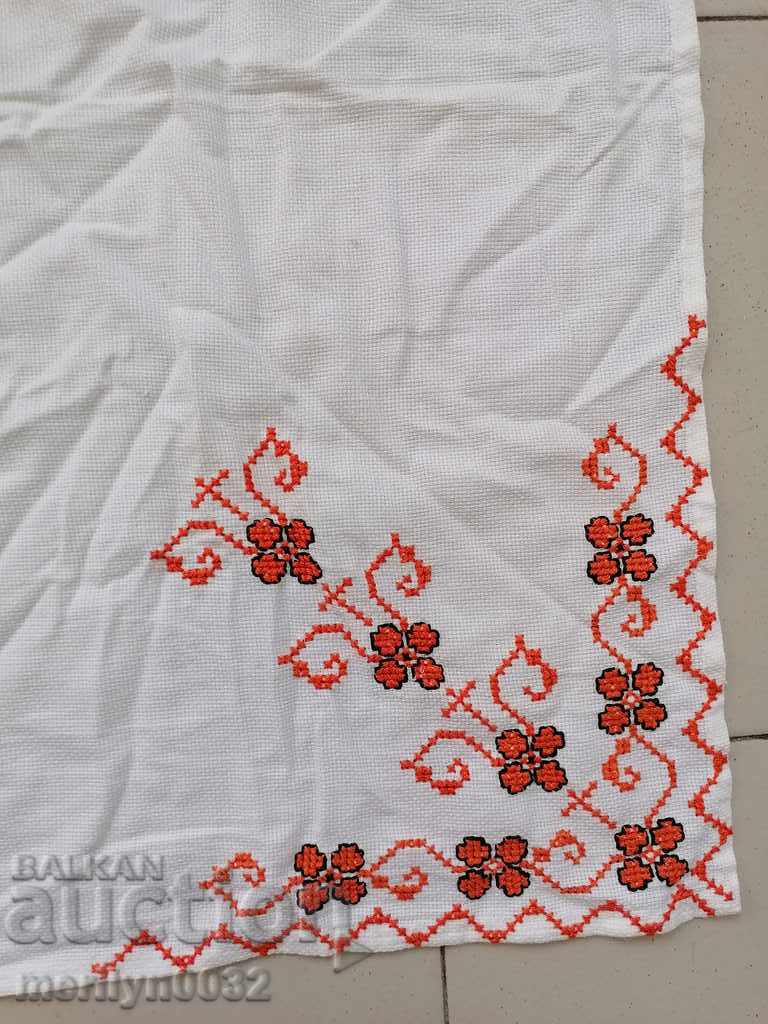 Old embroidered cardboard, tablecloth, millet, Bulgarian embroidery with price 39.00 BGN | € 19.94 Old embroidered cardboard, tablecloth, millet, Bulgarian embroidery with price 39.00 BGN | € 19.94