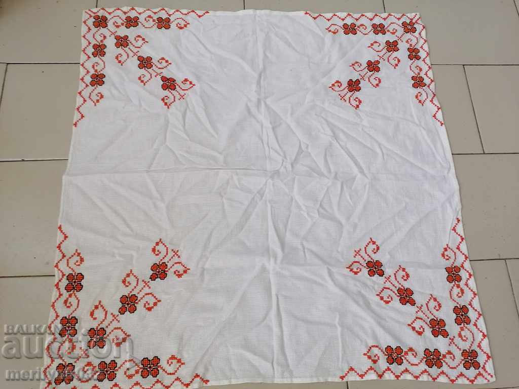 Old embroidered cardboard, tablecloth, millet, Bulgarian embroidery - 5 Old embroidered cardboard, tablecloth, millet, Bulgarian embroidery - 5