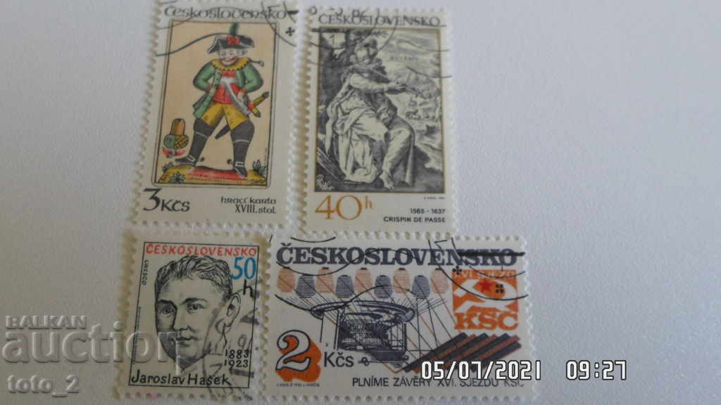 Lot timbre poștale - CEHOSLOVACIA