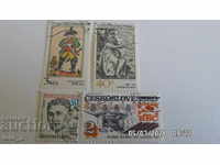 Lot timbre poștale - CEHOSLOVACIA