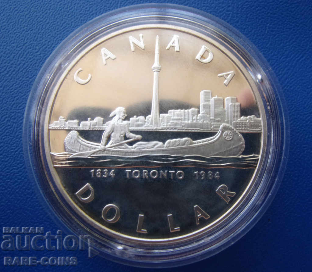 Canada 1 Dollar 1984 UNC PROOF Rare Original