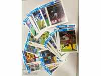 74 leaflets of photos of Onze mondeal football players