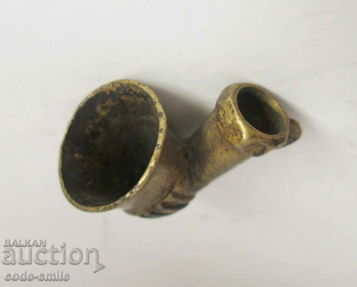 Old small Ottoman Turkish pipe bronze pipe with price 40.00 BGN | € 20.45