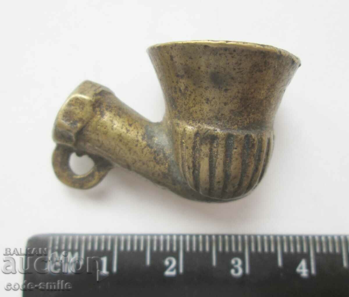 Delivery of Old small Ottoman Turkish pipe bronze pipe