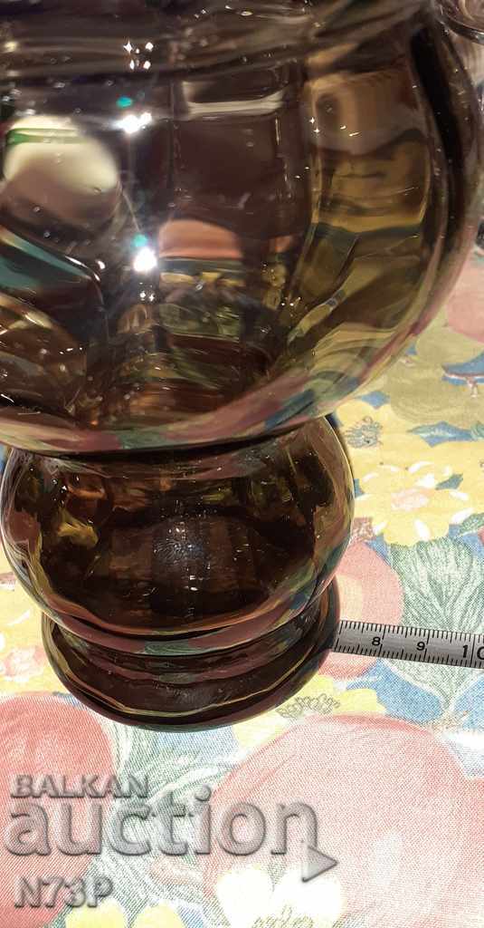 NICE VASE. HANDMADE. COLORED GLASS. - 5