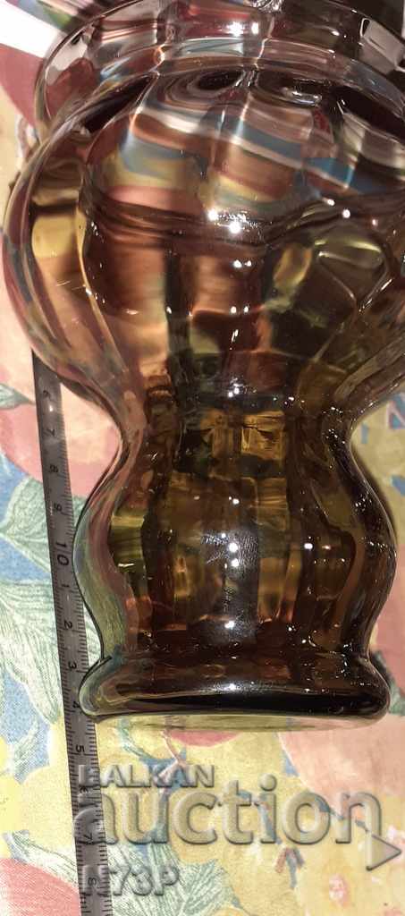 NICE VASE. HANDMADE. COLORED GLASS. - 6
