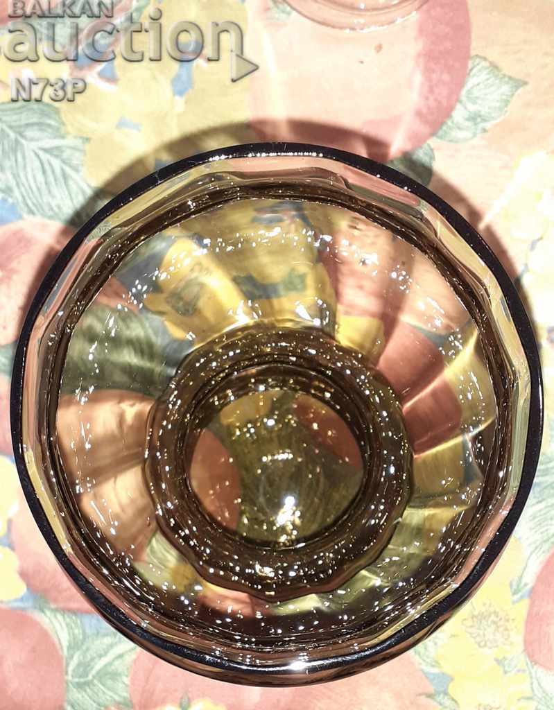 NICE VASE. HANDMADE. COLORED GLASS. - 7