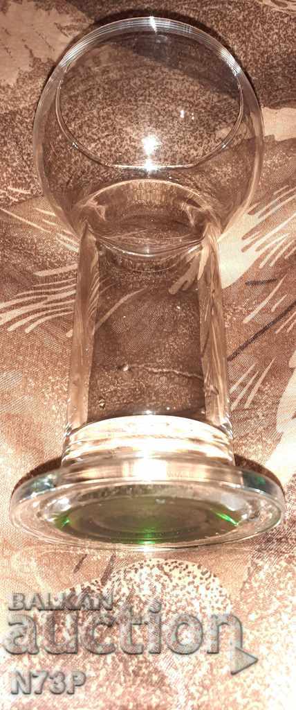 GLASS VASE. HANDMADE. TRANSPARENT GLASS. with price 12.00 BGN | € 6.14 GLASS VASE. HANDMADE. TRANSPARENT GLASS. with price 12.00 BGN | € 6.14