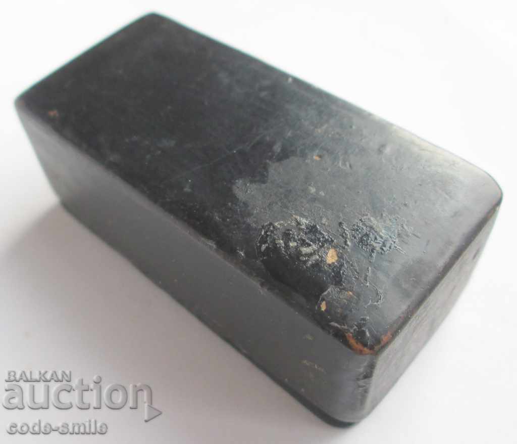 A 19th century old box of papier-mâché with silver marquetry - 6 A 19th century old box of papier-mâché with silver marquetry - 6