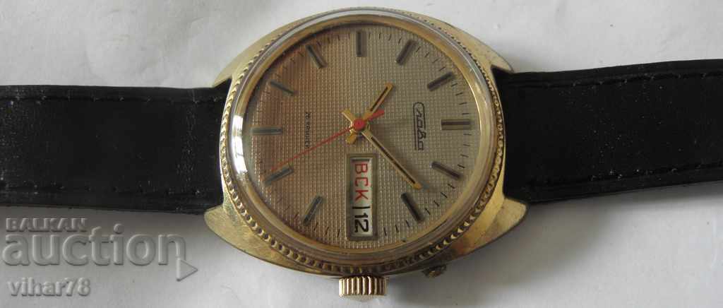 Auction RARE GOLDEN MEN'S WATCH SLAVA-SLAVA Auction RARE GOLDEN MEN'S WATCH SLAVA-SLAVA