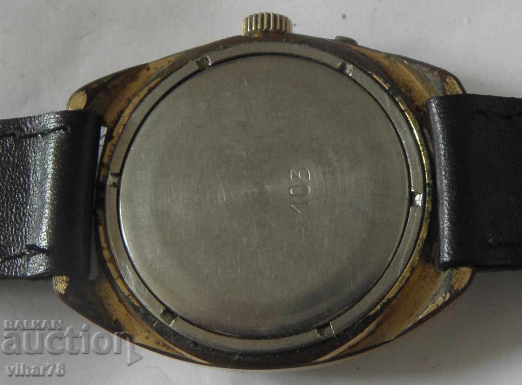 RARE GOLDEN MEN'S WATCH SLAVA-SLAVA - 7 RARE GOLDEN MEN'S WATCH SLAVA-SLAVA - 7