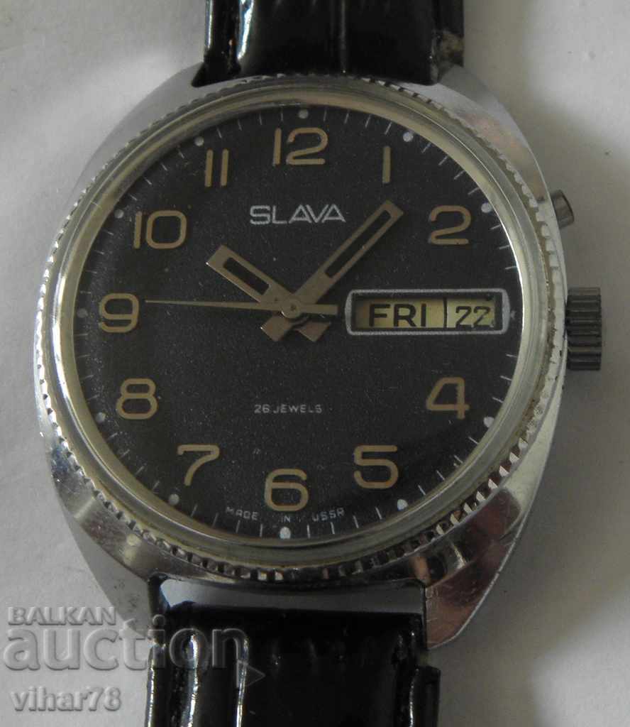 Σπάνιο ανδρικό ρολόι Slava-SLAVA Σπάνιο ανδρικό ρολόι Slava-SLAVA