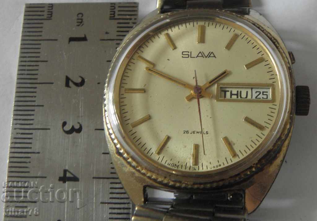 RARE MEN'S WATCH SLAVA-SLAVA with price 49.99 BGN | € 25.56 RARE MEN'S WATCH SLAVA-SLAVA with price 49.99 BGN | € 25.56